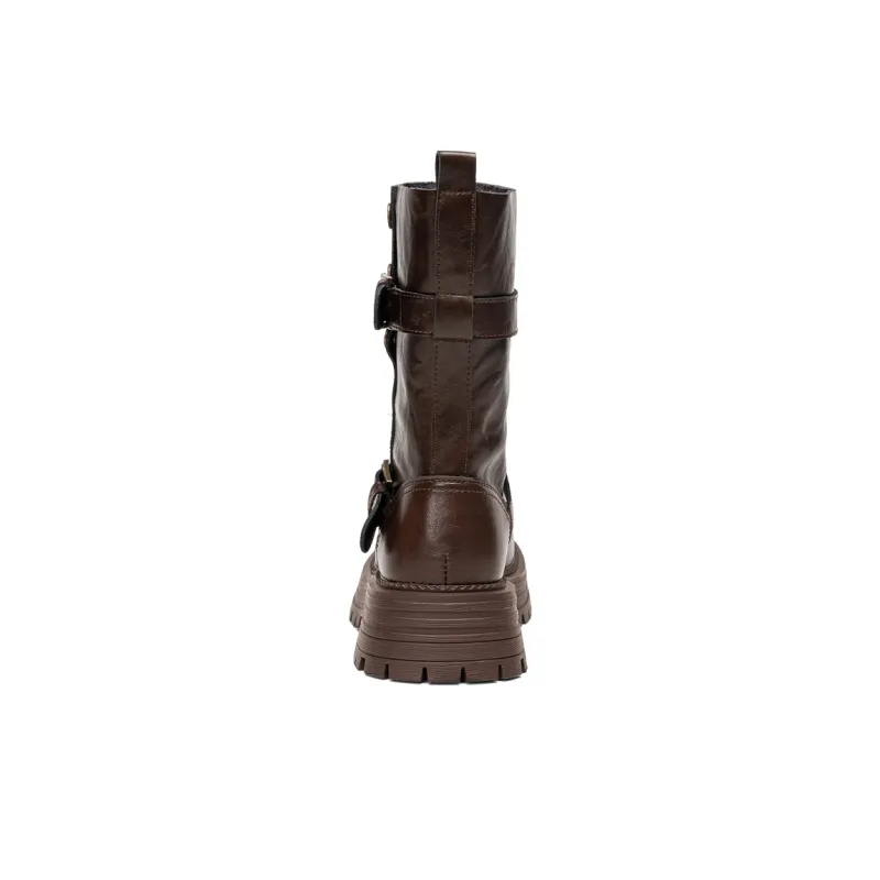 EXULL Q Ankle Boots Women's Brown-2
