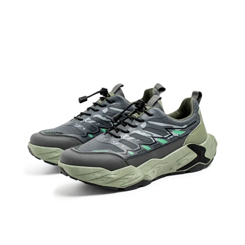 Meiretu Shock Absorbers With Slip Resistant And Abrasion Resistant Properties Low Top Casual Shoes Men's-2