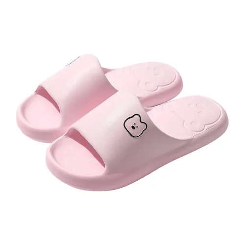 Foot Recreation Summer Bear Home Indoor Bathing Slip Resistant Couple Squashy And Bouncy Feeling Slippers, Unisex