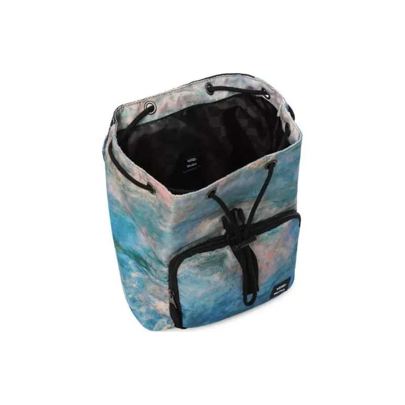 Vans × MoMA Monet Collaboration Polyester Backpack Regular Unisex Blue-2