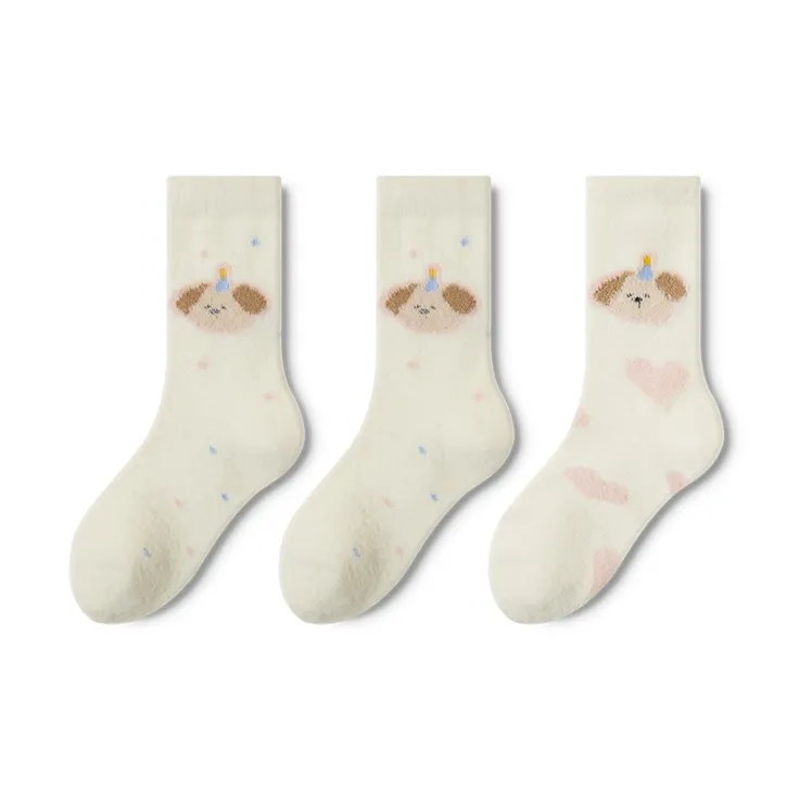 Moremoli Mid Calf Socks Women's 3 Pack-11