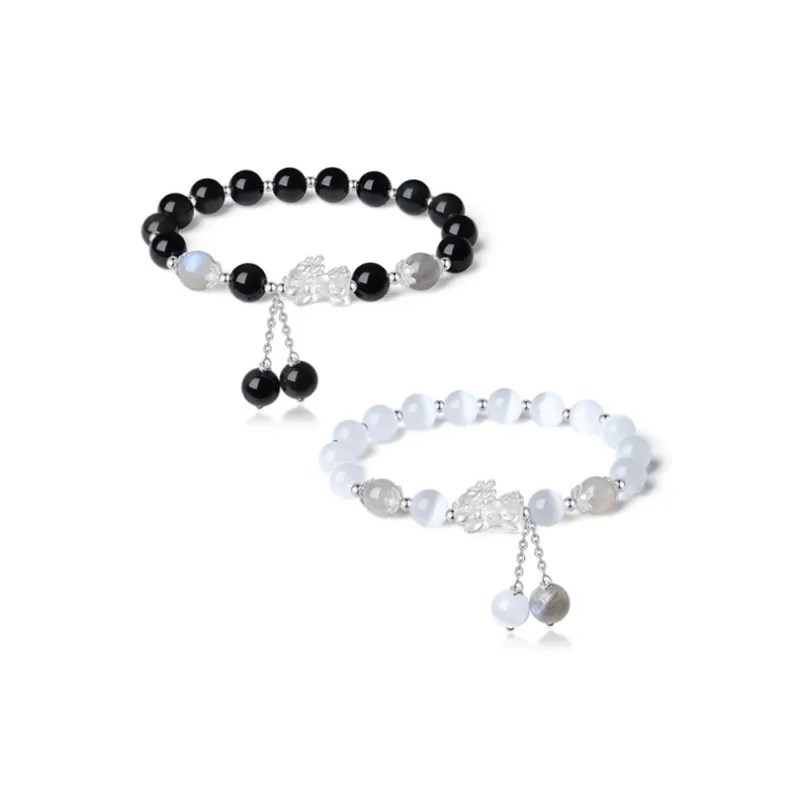 CHINA GOLD Glass Cat Eye Bracelets Unisex-4