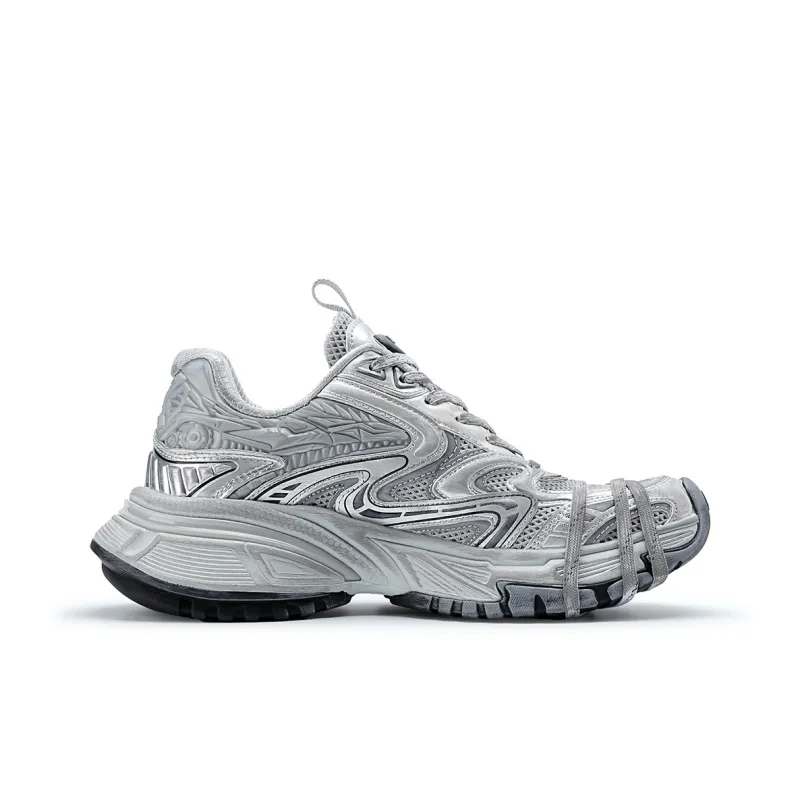 K-WANG Paris Fashion Apparel Wind Anti-Slip And Wear-Resistant Height Increasing Low-Top Chunky Sneakers Men's-31