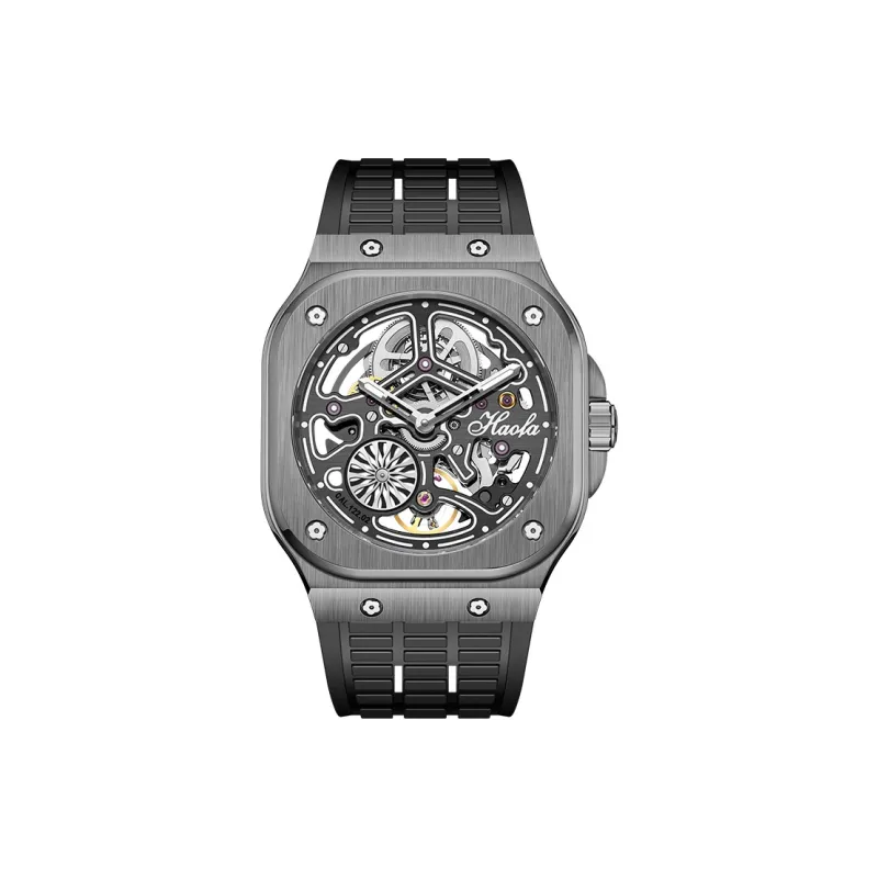 HaofaTourbillon 1960 Automatic Mechanical Movement Watch Men's Watches Cut-Out Dial-5