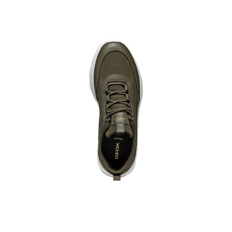 GEOX Spherica Actif Wear-Resistant Low-Top Casual Shoes Men's Army Green-6