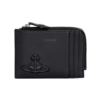 Vivienne Westwood Cow Leather Card Holder Men's Black