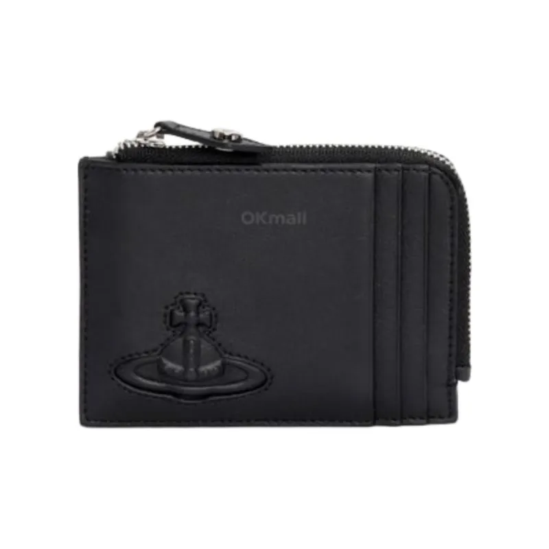 Vivienne Westwood Cow Leather Card Holder Men's Black-0