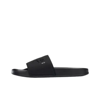Reebok Slip-Resistant Abrasion-Resistant Slide Slippers Men's Black