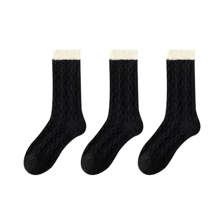 AOKANG Mid Calf Socks Women's 3 Pack-16