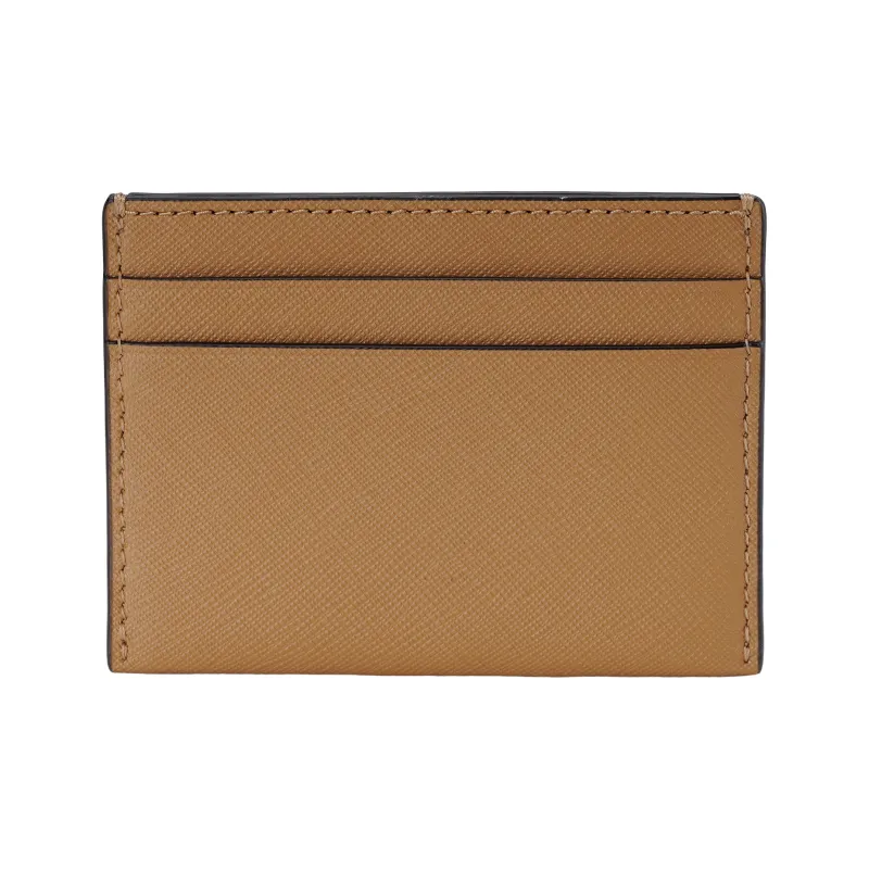 TORY BURCH Kira Leather Card Holder Regular Women's Light Brown-2