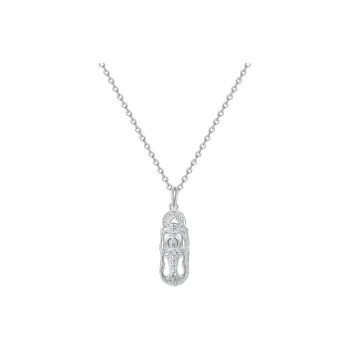 Heart Grass S925 Silver Necklaces Women's
