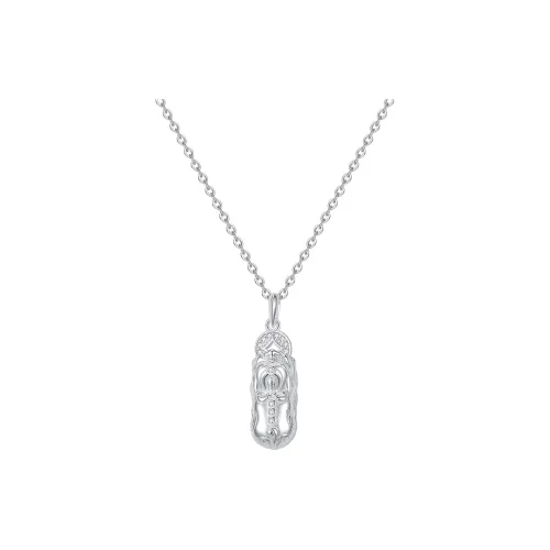 Heart Grass S925 Silver Necklaces Women's