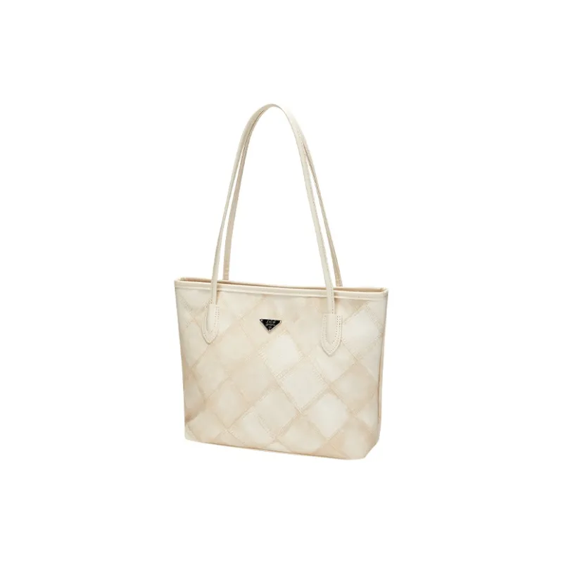 Jade En Plus PU Shoulder Bag Regular Women's Ecru Black Tea-2