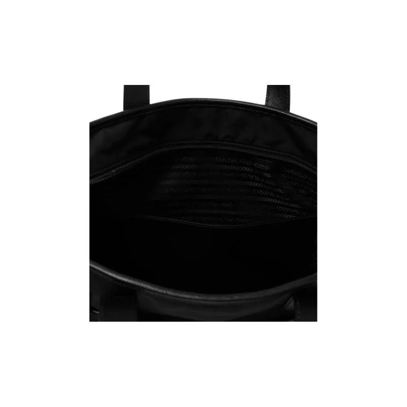 PRADA Nylon One Shoulder Handbag Men's Black-9