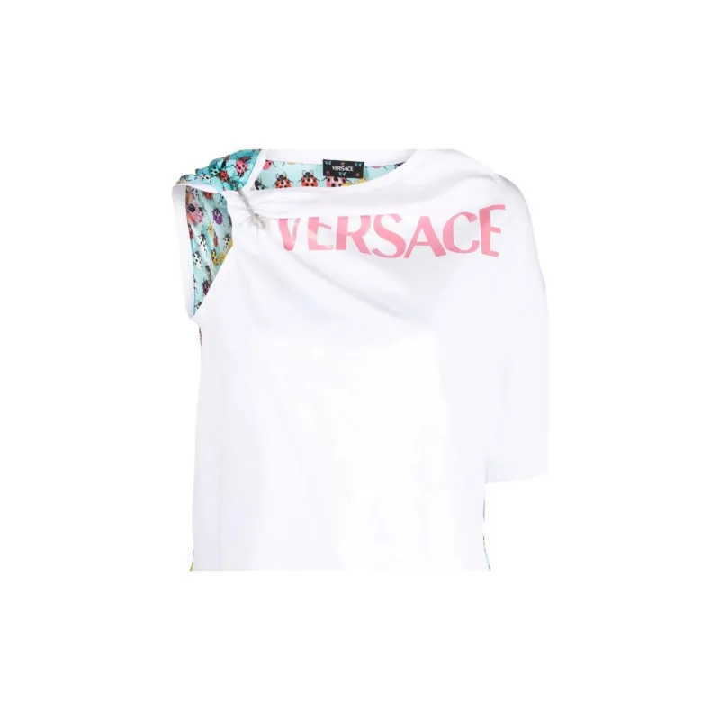 VERSACE Butterflies Logo T Shirt-2
