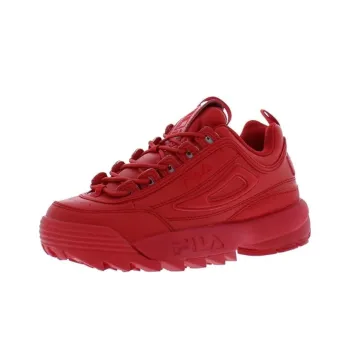 FILA DISRUPTOR II PREMIUM Anti-Slip Wear-Resistant Low-Top Casual Shoes Women's Red