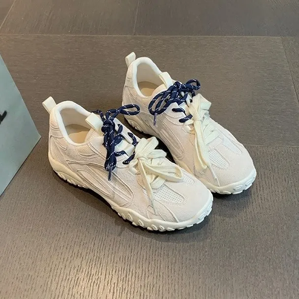BINGO DUCK Breathable Height Increase Low Top Chunky Sneakers Women's-3