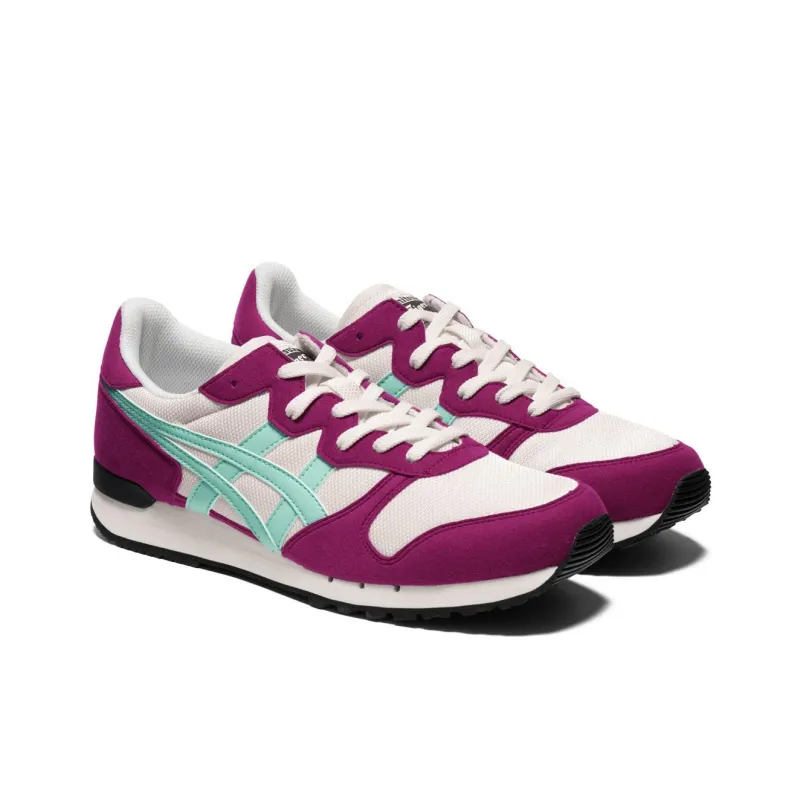 Onitsuka Tiger Alvarado Anti Slip Wear Resistant Low Top Casual Running Shoes Women's White Purple-2