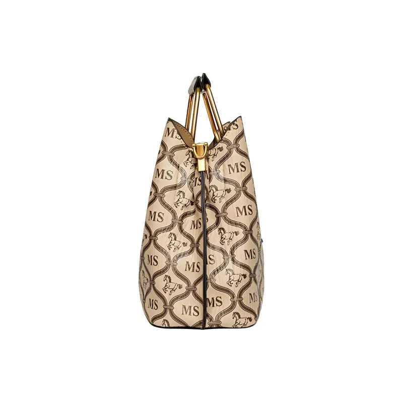 OKEKE Polyester Handbag Medium Size Unisex Brown-2