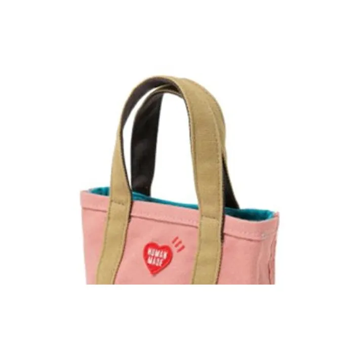 HUMAN MADE Canvas One Shoulder Portable Canvas Bag Crossbody Bag Regular Women's Pink/Orange-3