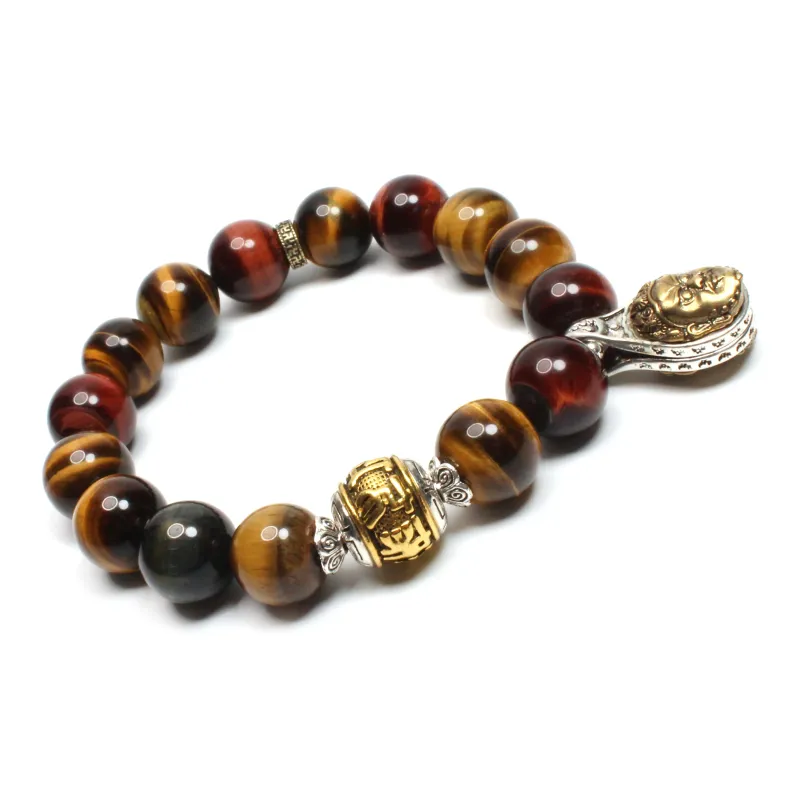 CUIJING Tiger's Eye Stone Bracelets Men's-2