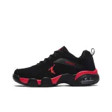Leather Upper Black Red