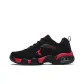 Leather Upper Black Red