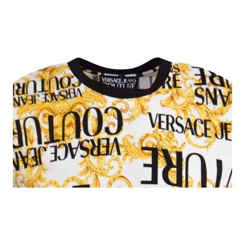 VERSACE T-Shirts Men Gold-2