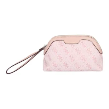 GUESS PVC Clutch Small Size Women's Pink