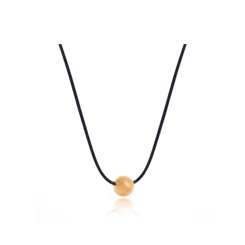 FOREVER MELODY Tiger's Eye Stone Necklaces Unisex-11
