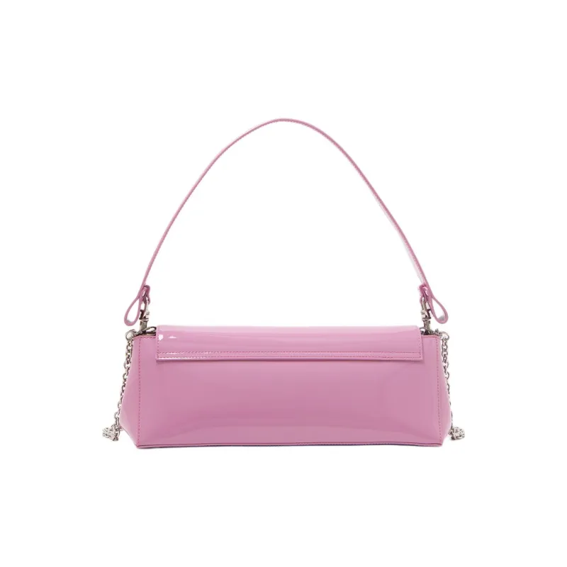 Vivienne Westwood HAZEL Cow Leather Handbag, Shoulder Bag Large Size Women's Pink-2