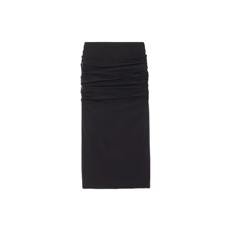 VERSACE Casual Long Skirts Women's Black-1