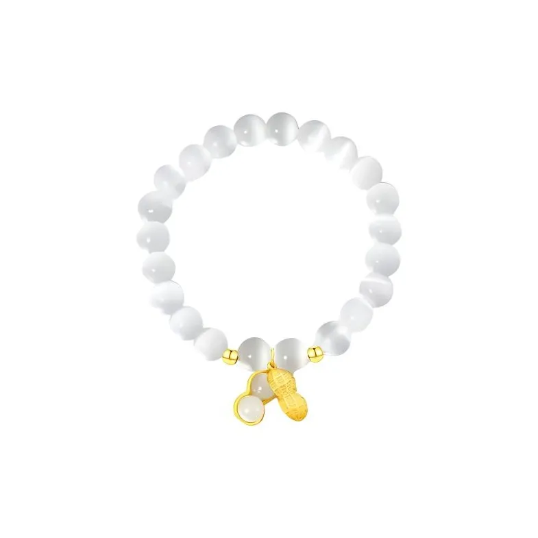 Yuanyanghuangjin Glass Cat Eye Bracelets Women's-0