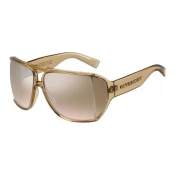 GIVENCHY Plastic Acetate Aviator Sunglasses Unisex Brown Yellow