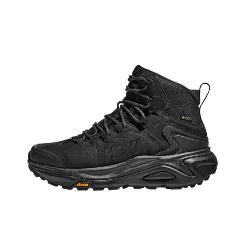 HOKA ONE ONE Kaha 3 Anti Slip Wear Resistant Mid Top Trekking Shoes Women's Black