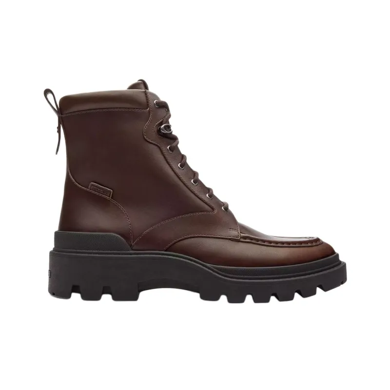 COACH Connor Ankle Boots 3.8cm Men's Red Brown-1