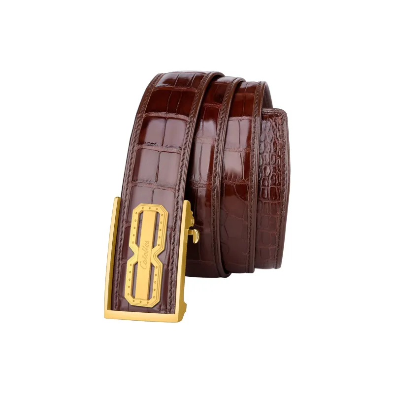 CATELLES Patchwork Free Crocodile Leather Leather Belts Men's 3.5cm/3.8cm-6