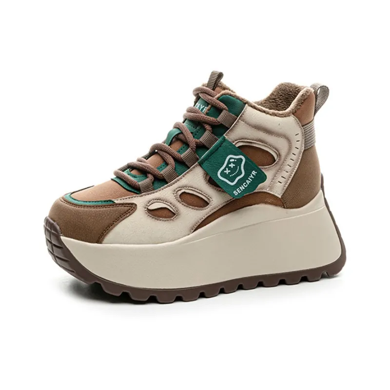 MABEL&CO High Top Chunky Sneakers Women's Green-0