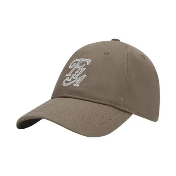 FILA Cotton Baseball Caps Unisex Light Umber
