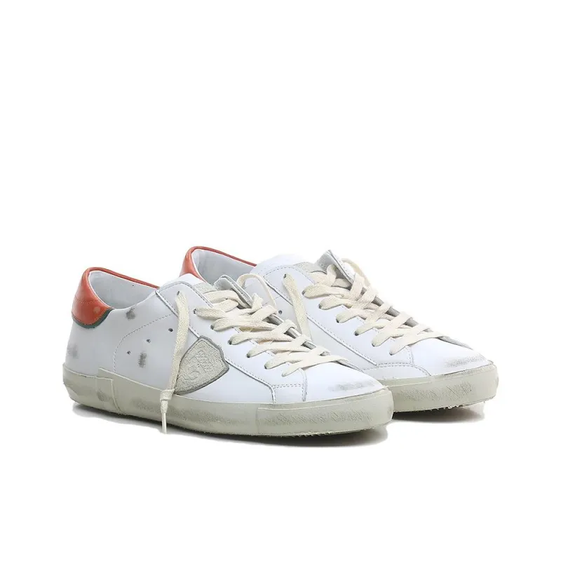 PHILIPPE MODEL Slip Resistant Low Top Skateboard Shoes Men's White-1