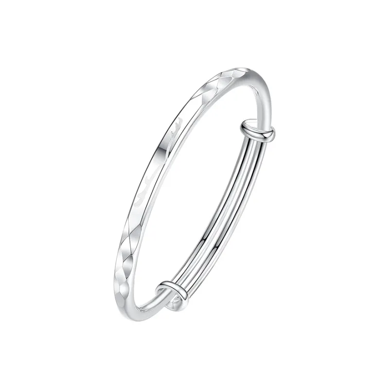 ZUOHUO S999 Fine Silver Sterling Silver Bracelets Women's Silver White-0
