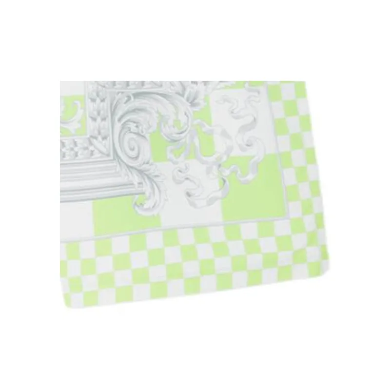 VERSACE Check Printed Drawstring Swim Shorts-4