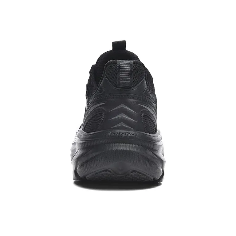 LOTTO Shock Absorbers With Slip Resistant And Abrasion Resistant Properties Low Top Outdoor Shoes Men's Black-4