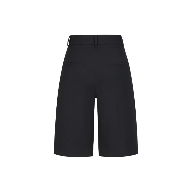 JZ. ANNAKRO Casual Shorts Women's Plain Black-1