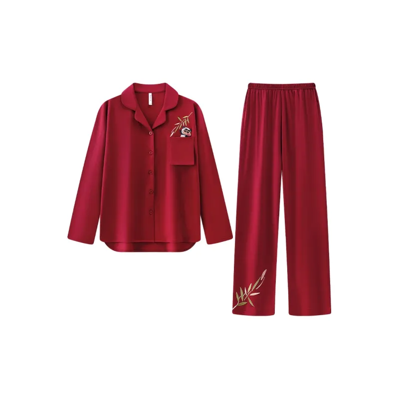 Gongdie x LABIXIAOXIN LIANMINGKUAN Pajama Set Unisex Red-0