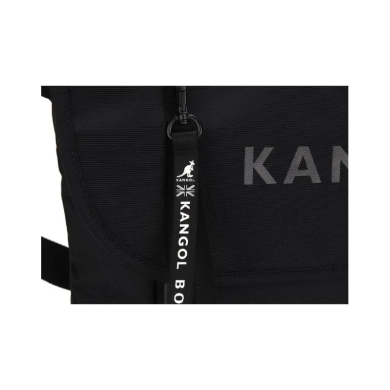 KANGOL Nylon Messenger Bag Portable Crossbody Bag Shoulder Bag Regular Unisex Black-4