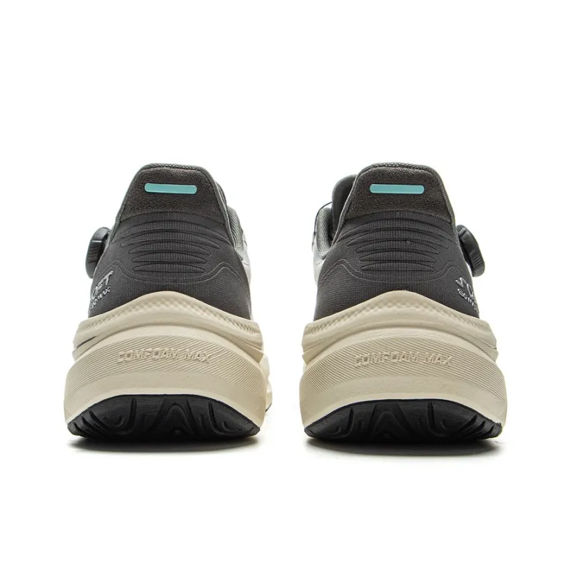 LiNing Cushioning Anti Slip Wear Resistant Breathable Support Rebound Low Top Casual Shoes Unisex Gray-5
