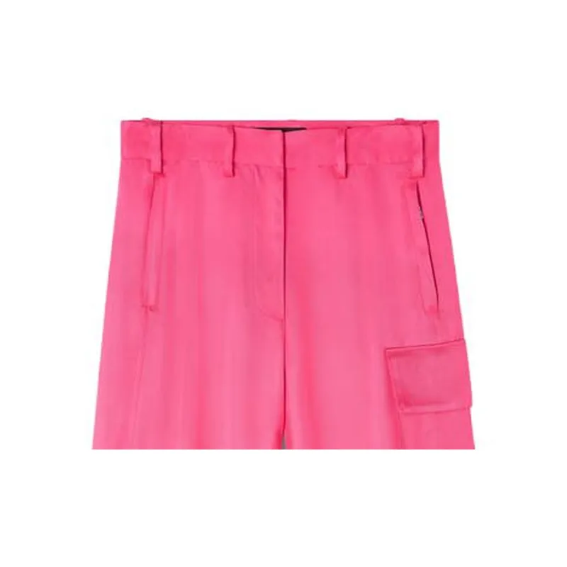 VERSACE High Waisted Wide Leg Cargo Pants-4