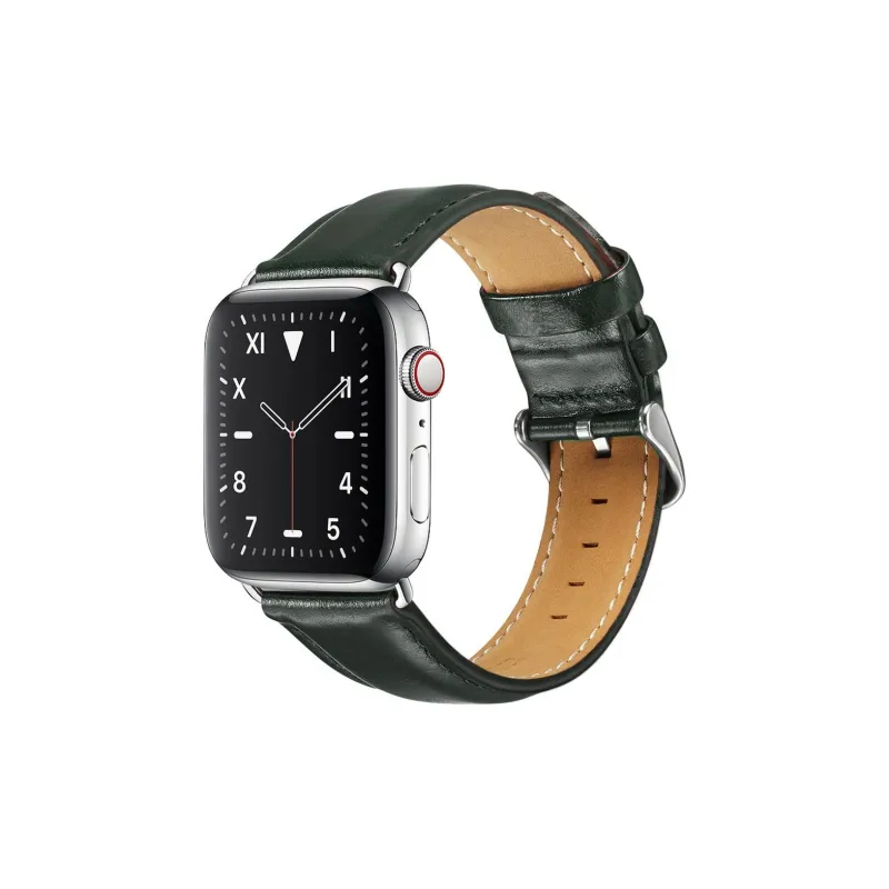 IWabcertoo Watch Band Apple Compatibility Cowhide Leather Material-5
