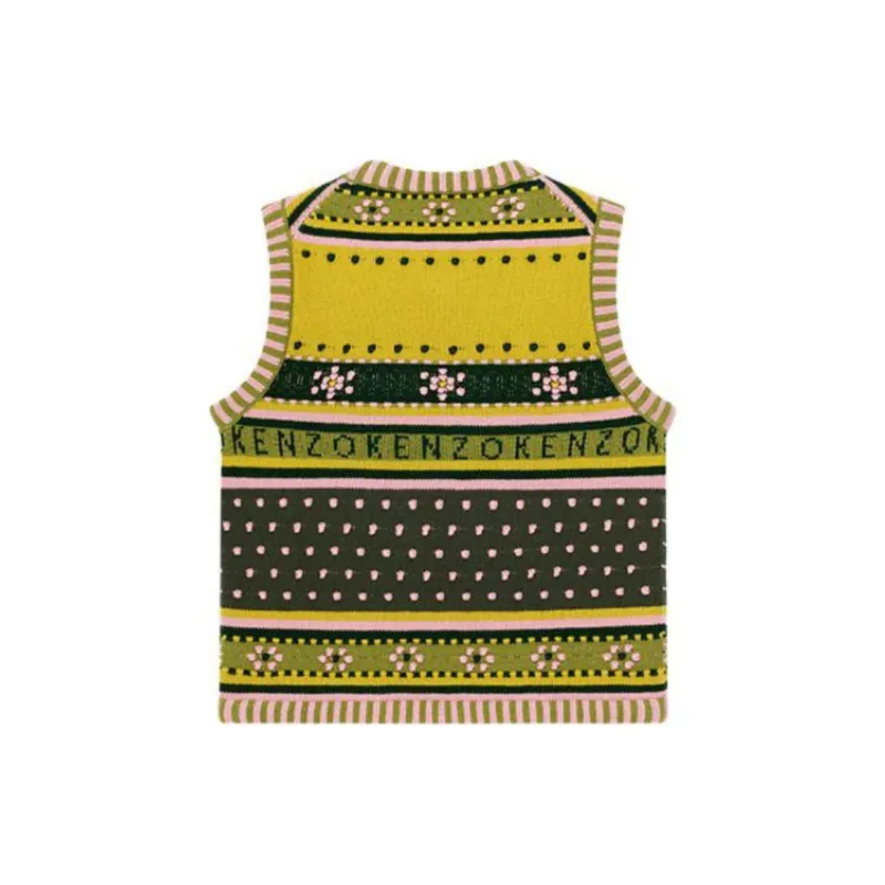 KENZO Fairisle Knitted Vest-1
